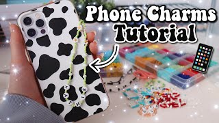 Phone CharmHandyketten TUTORIAL💗 aesthetic  kathie [upl. by Gussi]