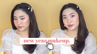 New year makeup  Focallure one brand makeup tutorial [upl. by Nnahgiel]