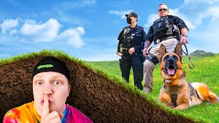 Hiding UNDERGROUND From POLICE HIDE amp SEEK Challenge [upl. by Artemas578]