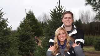 Craig  Ashley Christmas Tree Farm Surprise Proposal [upl. by Arrahs]