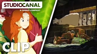 Arrietty  Escaping The Big Cat  Movie Clip [upl. by Endys]