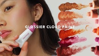 Glossier Cloud Paint Swatches  Haley Kim [upl. by Snowman490]