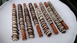 CHOCOLATE COVERED PRETZEL RODS [upl. by Athallia325]