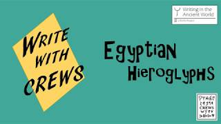 Learn to Write Egyptian Hieroglyphs [upl. by Ysied645]