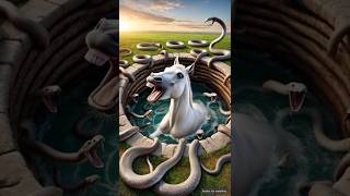 Horse trapped in a pit of dangerous snakes 😭 horse animals snake [upl. by Phillip765]