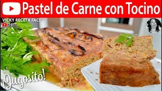 PASTEL DE CARNE JUGOSO  VickyRecetaFacil [upl. by Llarret1]