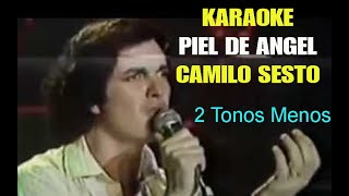 Karaoke Piel de Angel Camilo Sesto 2 tonos menos [upl. by Ailefo417]