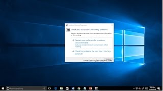 Use Memory Diagnostic Tool To Fix Memory Related Problems in Windows 10 [upl. by Gigi637]