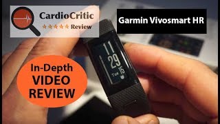 Garmin Vivosmart HR Video Review  Activity Tracker with wrist based HR amp builtin GPS [upl. by Frisse203]