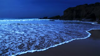 Deep Sleep White Noise Sounds Ocean Waves Whispering ASMR For Sleeping at Carrapateira Beach [upl. by Nomannic]