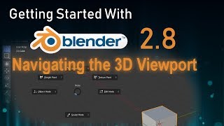 Navigating the 3D Viewport Blender 28 Beginner Tutorial [upl. by Dnanidref]