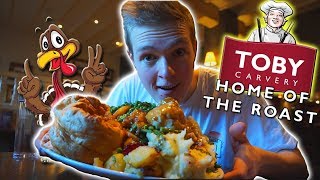 THE  TOBY CARVERY  TAKEOVER CHALLENGE BritishFood [upl. by Ocirled122]