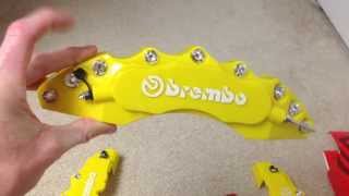 Yellow Brembo Brake Caliper Covers Unboxing [upl. by Nnawaj839]