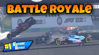 BATTLE ROYALE en HONGRIE  F1 22 5 😱😂 [upl. by Ahsercul]