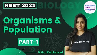 Organisms amp Population  Part 1  NEET 2021  NEET Biology  Ritu Rattewal [upl. by Llenoil]