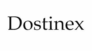 How to Pronounce Dostinex [upl. by Ahsinrac]