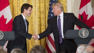 Trudeau meets Trump in 90 seconds [upl. by Vladimar27]