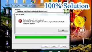 How to fix An internal system error occurred please refer to DXErrorlog and DirectXlog [upl. by Palma]