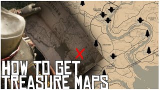 How to get Treasure Maps in Red Dead Online Treasure Map amp Treasure Hunter Locations [upl. by Junko]