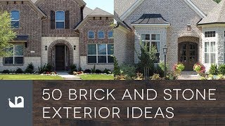 50 Brick And Stone Exterior Ideas [upl. by Pasho]