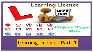 learning licence test questions in english part 1 [upl. by Isdnyl771]