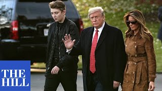 President Trump gives an update on Barron at Arizona rally [upl. by Anhoj]