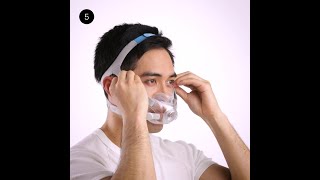 Fitting tips  Full face CPAP mask  ResMed AirFit™ F30 [upl. by Josselyn]