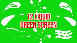 Top 12  Green Screen Liquid Shape  by Green Pedia [upl. by Robinson36]