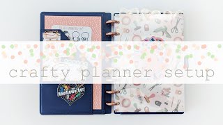 Crafty Planner Setup  A5 Discbound Planner Flip Through [upl. by Haela]