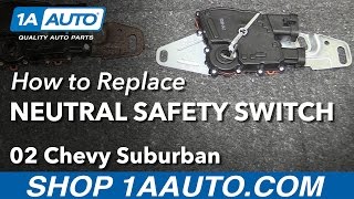 How to Replace Neutral Safety Switch 0003 Chevy Suburban 1500 [upl. by Bailie]