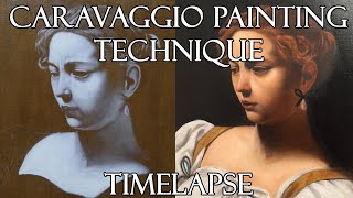 Oil Painting Caravaggio Technique  Timelapse [upl. by Otilegna]