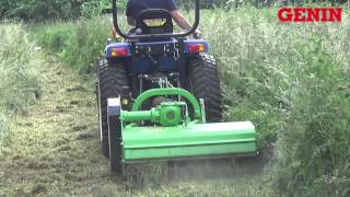 GENIN HORTICOLE  Tracteur Gyrobroyeur [upl. by Aholla]