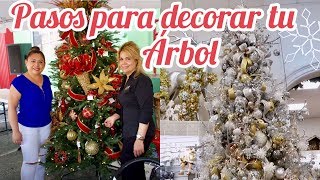 COMO DECORAR EL ÁRBOL NAVIDAD PASOS FACIL Y RAPIDOS [upl. by Alboran]