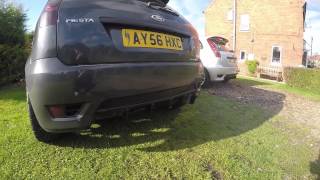 Ford Fiesta MK6 TDCI Zetec S Straight Pipe with Milltek Decat [upl. by Oramlub]