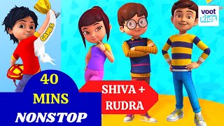 Shiva  Rudra  40 Minutes NonStop  Cartoon Videos For Kids  Voot Kids [upl. by Idet160]