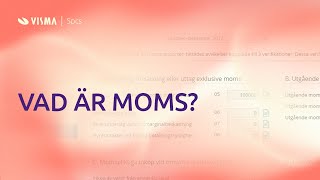 Vad är moms [upl. by Argella]