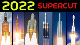 Rocket Launch Compilation 2022  SUPERCUT [upl. by Assirk]