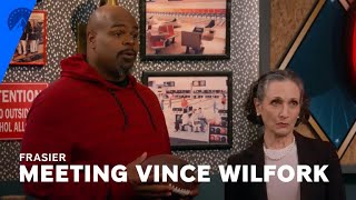 Frasier  Meeting Vince Wilfork S1 E7  Paramount [upl. by Wehtta654]