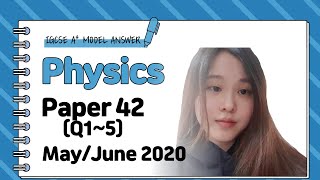 IGCSE Physics Paper 42  MayJune 2020  062542MJ20 Q15 SOLVED [upl. by Johnston]