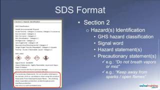 GHS Safety Data Sheets SDSs [upl. by Miller547]