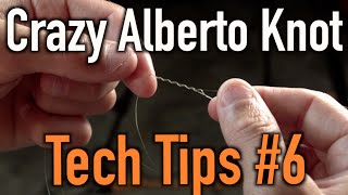 How to Tie Braided Line to Flurocarbon OR Monofilament Crazy Alberto Knot [upl. by Dionne]