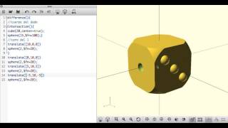 Dado diseñado en OpenSCAD [upl. by Seligmann990]