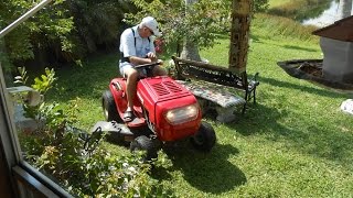 MTD Riding Mower repairs Spring Extension [upl. by Jaehne141]