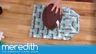 How To Wrap Oddly Shaped Gifts  The Meredith Vieira Show [upl. by Eenwahs]