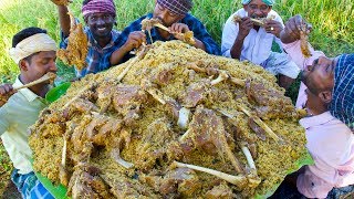 BIRYANI  MUTTON LEG BIRYANI  Mutton Chops Mutton Leg Piece Biryani Recipe Cooking in Village [upl. by Husch]