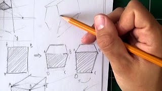 Draw 3D Shapes in Perspective From Imagination ✏️ [upl. by Shields297]