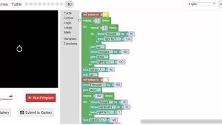 Blockly Games  Turtle  Level 9 [upl. by Moncear]