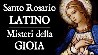 Santo Rosario in LATINO  Misteri GAUDIOSI con Litanie Lauretane [upl. by Fassold]