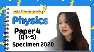 IGCSE Physics Paper 4  Specimen 2020 Q15  062504SP20 [upl. by Nauquf745]