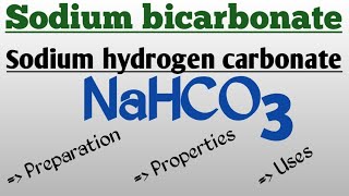 Sodium bicarbonate preparation properties uses  tamil [upl. by Aleciram536]